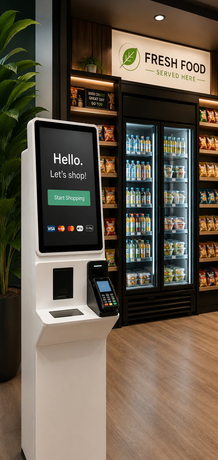 Micro-market-kiosk vending group