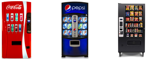 Vending machines available for Texas locations
