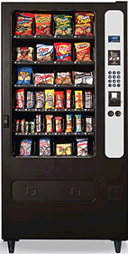 how many snacks can a vending machine hold