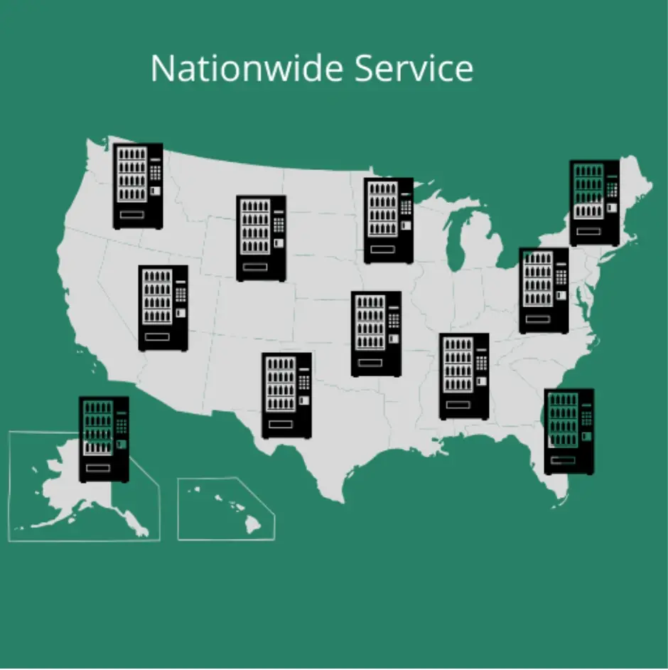 USA map with services
